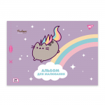 Альбом для малювання YES А4 20 скоба з перфорацією Pusheen