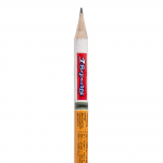 Олівець чорнографітний 1Вересня Одиниці виміру круглий з гумкою
