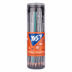 Олівець чорнографітний YES Stripes трикутний з гумкою