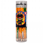 Олівець чорнографітний Yes Ninja круглий з гумкою