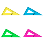 Трикутник Yes прямокутний, флуоресцентний, 11 см