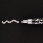 Крейдяний маркер SANTI, срібло, 5 мм, 6 шт в коробці
