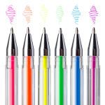 Ручки гелеві YES Neon набір 6 шт