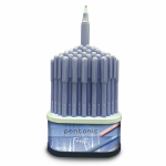Ручка кулькова LINC Pentonic Frost 0,7 мм 100 шт в упаковці мікс кольорів