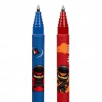 Ручка гелева YES пиши-стирай Ninja 0,5 мм, синя