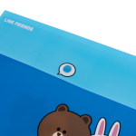 Папка-конверт YES A4 на кнопці Line Friends