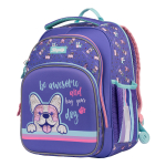 Рюкзак шкільний каркасний 1Вересня S-106 Corgi фіолетовий