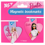 Закладки магнітні Yes Barbie heart, 2шт