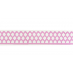 Стрічка фігурна самоклеюча паперова, "Перинка", рожева, 1.5 м