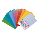 Набір Фоаміран ЕВА з гліттером "Fashion colors", 10 кольорів, А4, товщина 1,7 мм.