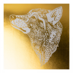Розмальовка антистрес SANTI Animals золота 24 арк.