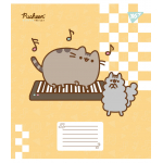 А5+ 12 аркушів Yes Pusheen in music нотний зошит