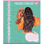 Зошит шкільний Yes Friends forever А5 24 аркушів клітинка