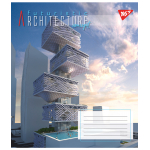 Зошит для записів Yes Futuristic architecture 48 аркушів клітинка