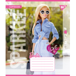 Зошит шкільний Yes Barbie 12 аркушів лінія