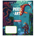 Зошит шкільний Yes Pixel art 12 аркушів лінія
