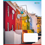 Зошит для записів 1В Life in colors 36 аркушів клітинка