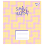 Зошит для записів Yes Smile and be happy 36 аркушів клітинка