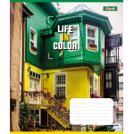 Зошит для записів 1В Life in colors 36 аркушів лінія