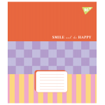 Зошит для записів Yes Smile and be happy 48 аркушів клітинка