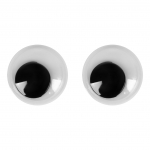 Оченята SANTI самоклеючі чорні 12мм 50 шт