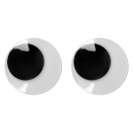 Оченята SANTI самоклеючі чорні 18мм 50 шт