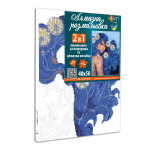 Картина за номерами з алмазною мозаїкою SANTI Дівчина с блакитним волоссям, 40*50 см.