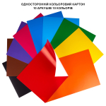 Картон кольоровий односторонній Yes Minecraft 10 аркушів А4 папка