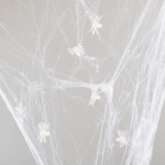 Набір пласт.павуків Yes! Fun Хелловін 2,5см, 50 шт, білі, світяться у темряві