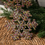 Сніжинки декоративні Novogod'ko, 12 cм, 2 шт/уп, пластик, кольорові