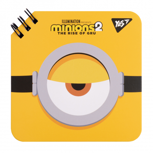 Блокнот YES 110х110 мм 80 арк подв cпіраль Minions