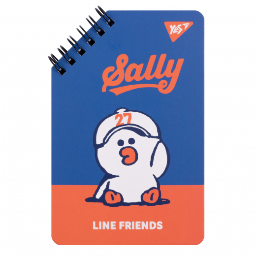 Блокнот YES 95х145 мм, 60 арк., подв. cпіраль Line Friends Sally