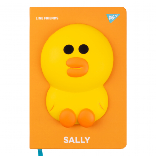 Блокнот-сквиш YES А5, 128 л. лін. Line Friends. Sally