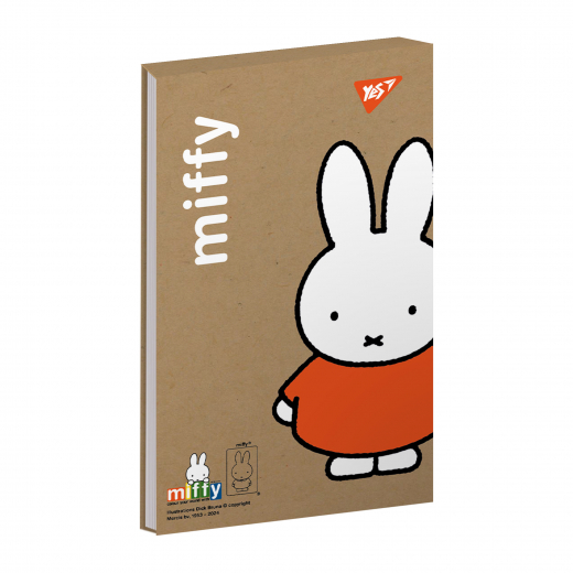 Блокнот YES Miffy А7+ 80 аркушів клітинка