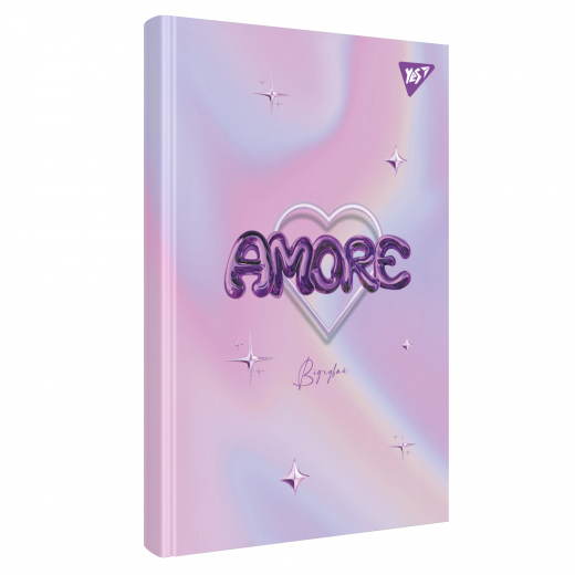 Блокнот YES А6 64 арк 7БЦ Amore клітинка