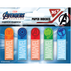 Індекси паперові YES "Marvel.Avengers" 50x15мм, 100 шт (5x20)