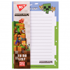 Папір для нотаток на магніті Yes To Do Minecraft