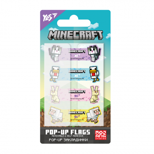 Закладки Pop-up Yes Minecraft.Spring пластик 80 шт