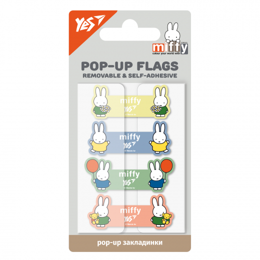 Закладки Pop-up Yes Miffy пластик 80 шт