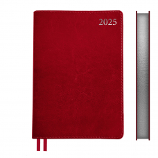 Щоденник А6 Leo Planner датований 2025 City червоний 352 стор