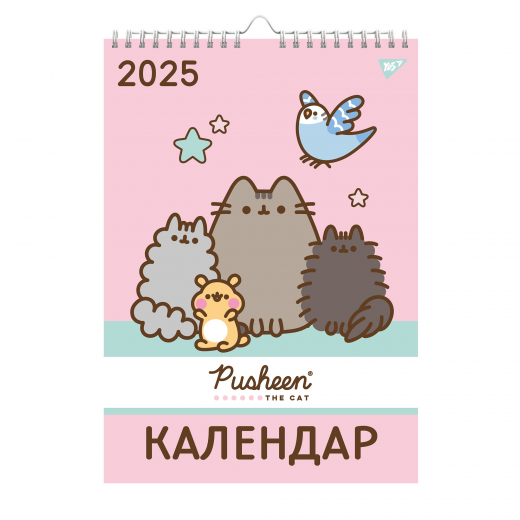 Календар-планер  настінний Yes Pusheen на 2025 р