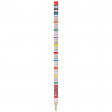 Олівець чорнографітний Yes Таблиця множення круглий з гумкою