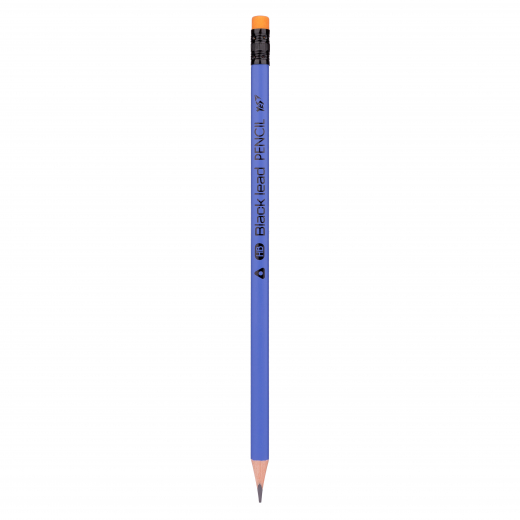 Олівець чорнографітний YES Erudite трикутний з гумкою
