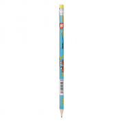 Олівець чорнографітний YES 8bit UA трикутний з ластиком