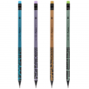 Олівець чорнографітний Yes з гумкою 4 кольори мікс