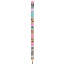 Олівець чорнографітний Yes Pusheen трикутний з гумкою