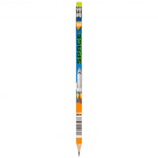 Олівець чорнографітний Yes Space трикутний з гумкою