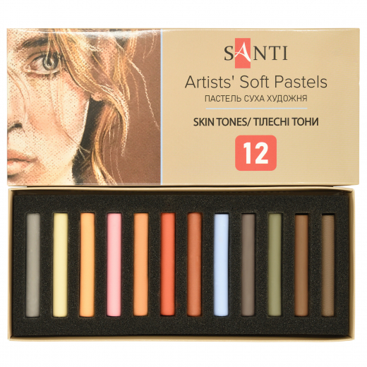 Пастель суха худож Santi Skin Tones 12 кольорів