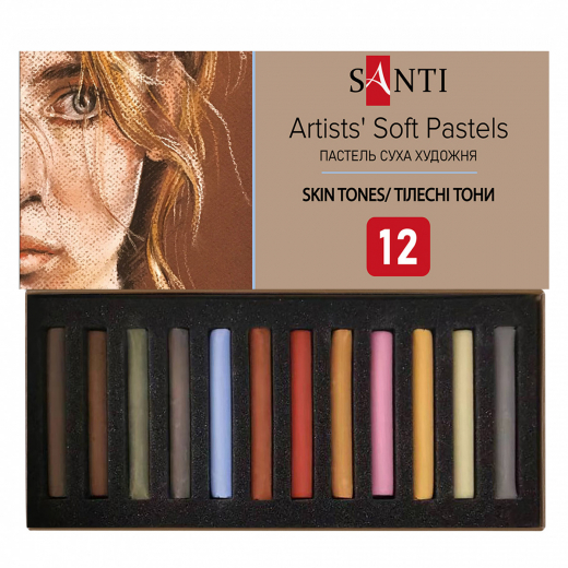 Пастель суха худож Santi Skin Tones 12 кольорів