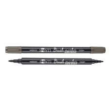 Маркер акварельний SANTI Brush Marker SWB-31 сіро-коричневий двосторонній